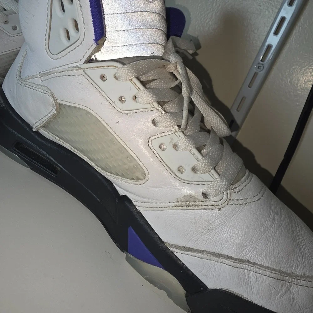 Nike Air Jordan 5 Retro‎ Dark Concord White Purple DD0587-141 Men's 7.5